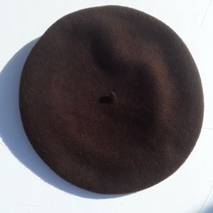 Beret Basque De Luxe 0 Wool Brown Rn 